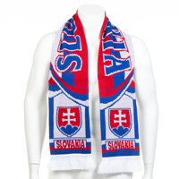 Šál SLOVENSKO nápis pletený